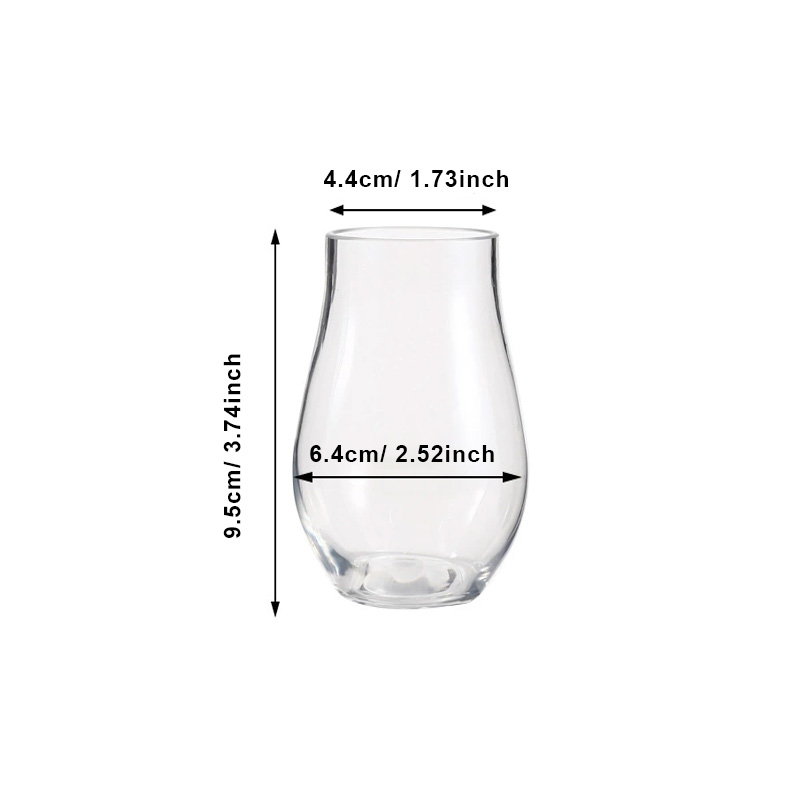 Tritan Plastic Stemless Wine Glass