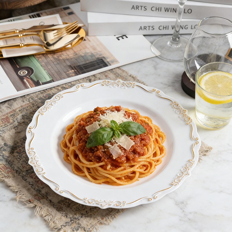 formal event plastic plates